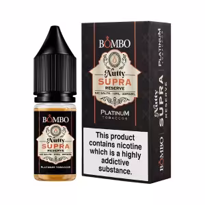 Bombo Platinum Tobaccos Nic Salt Nutty Supra Reserve [20mg]
