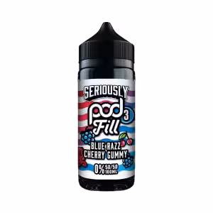 Doozy Vape Seriously Pod Fill 3 Blue Razz Cherry Gummy 100ml Shortfill [Blue Razz Cherry Gummy]