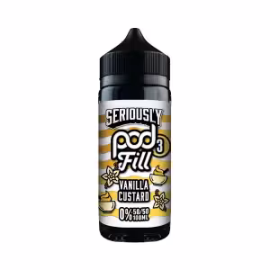 Doozy Vape Seriously Pod Fill 3 Vanilla Custard Shortfill E-Liquid 100ml [Vanilla Custard]