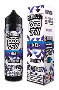 Doozy Vape Seriously Pod Fill Max Blueberry 50/50 Shortfill E-Liquid 40ml