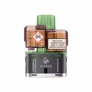 Elf Bar Dual 10K Watermelon Edition Pod & Refill 20mg Nic Salt 1ml/5ml (10000 Puffs)