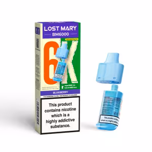 Lost Mary BM6000 Blueberry Pod & Refill Nic Salt 20mg (6000 Puffs)