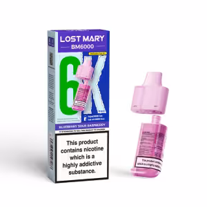 Lost Mary BM6000 Blueberry Sour Raspberry Pod & Refill 20mg 6000 Puffs