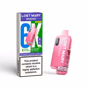Lost Mary BM6000 Strawberry Raspberry Cherry Ice Pre-filled Pod Kit 20mg 6000 Puffs