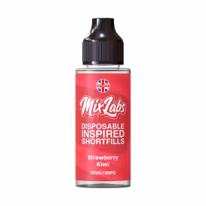 Mix Labs Shortfill E-Liquid 100ml [Strawberry Kiwi]