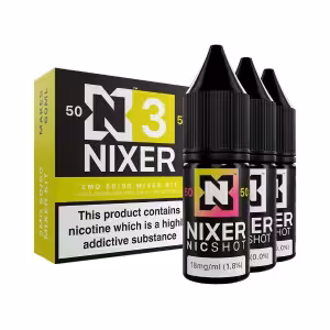 Nixer 50/50 Freebase Nic Shot 9mg