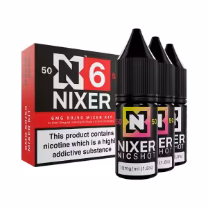 Nixer 50/50 Freebase Nic Shot 9mg