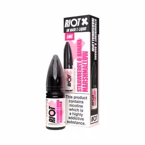 Riot - Nic Salt - X - Strawberry & Banana Marshmallow