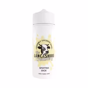 The Lancashire Creamery Spotted Dick 100ml Shortfill E-Liquid