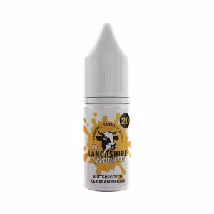 The Lancashire Creamery Nic Salt Butterscotch Ice Cream Deluxe