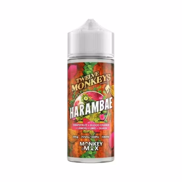 Twelve Monkeys Harambae Shortfill E-Liquid 100ml