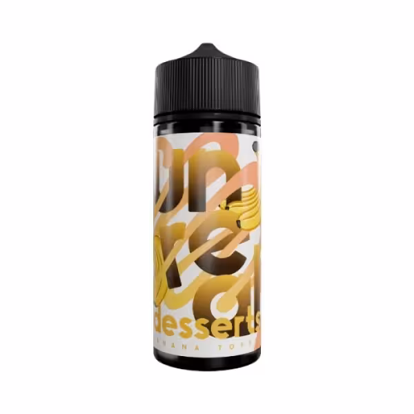 Unreal Desserts Banana Toffee Shortfill E-Liquid 100ml