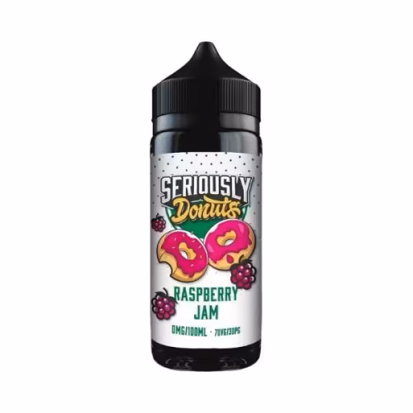 Doozy Vape Seriously Donuts Raspberry Jam Shortfill E-Liquid 100ml [Raspberry Jam]