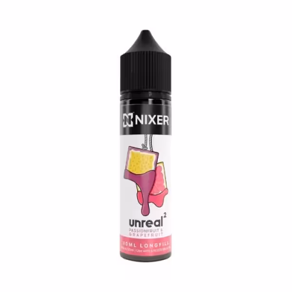 Nixer Unreal 2 Passionfruit & Grapefruit Longfill 30ml