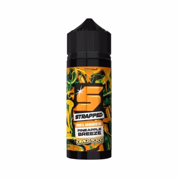 Strapped Reloaded Pineapple Breeze Shortfill E-Liquid 100ml
