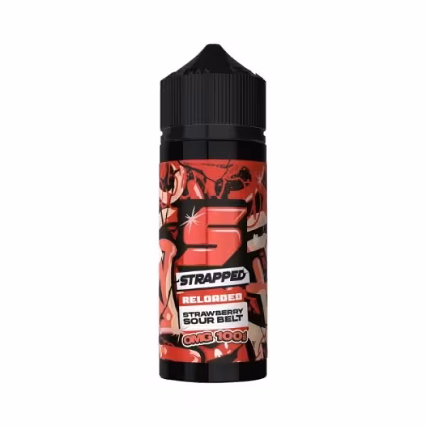 Strapped Reloaded Strawberry Sour Belt Shortfill 100ml