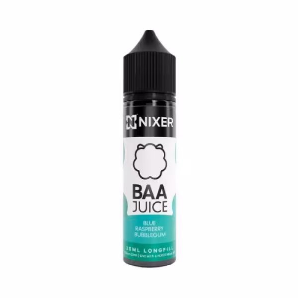 Nixer Baa Juice Blue Raspberry Bubblegum Longfill 30ml