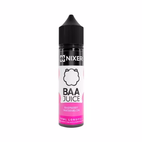 Nixer Baa Juice Raspberry Watermelon Longfill 30ml