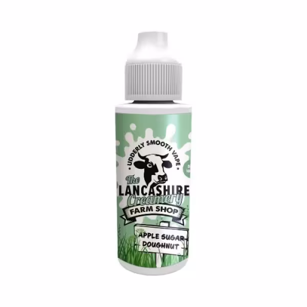 The Lancashire Creamery Farm Shop Apple Sugar Doughnut Shortfill 100ml