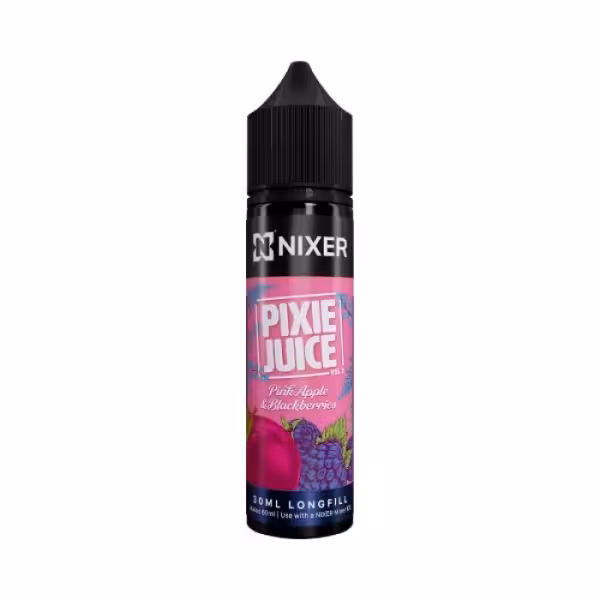 Nixer Pixie Juice Pink Apple & Blackberries Longfill 30ml