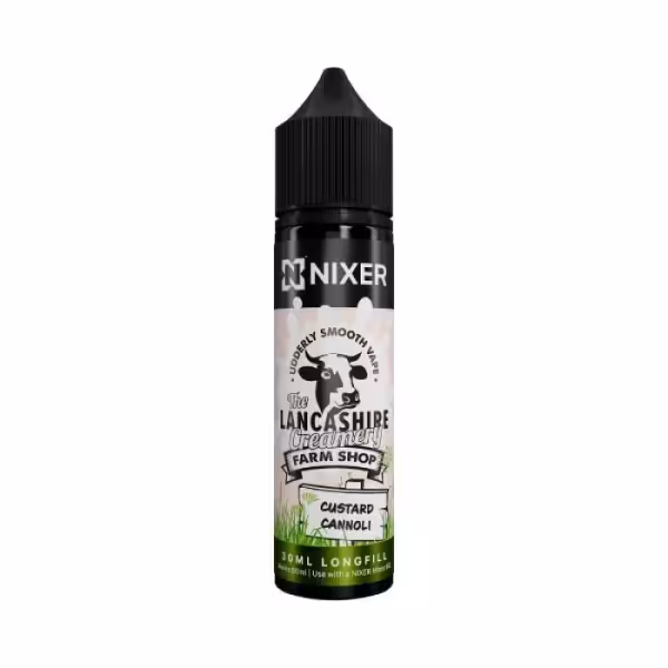 Nixer The Lancashire Creamery Farm Shop Custard Cannoli Longfill 30ml