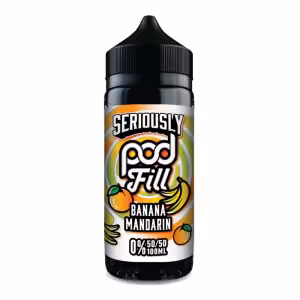 Doozy Vape Seriously Pod Fill Banana Mandarin Shortfill 100ml [Banana Mandarin]