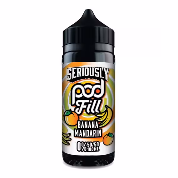 Doozy Vape Seriously Pod Fill Banana Mandarin Shortfill 100ml [Banana Mandarin]