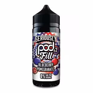 Doozy Vape Seriously Pod Fill 2 Blueberry Pomegranate Shortfill 100ml [Blueberry Pomegranate]
