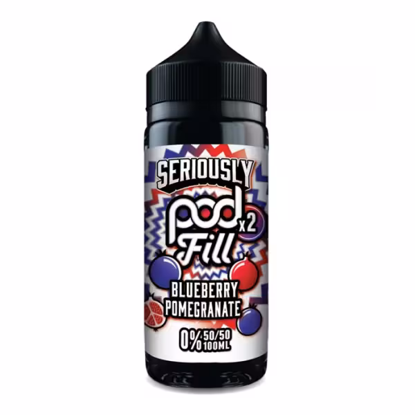 Doozy Vape Seriously Pod Fill 2 Blueberry Pomegranate Shortfill 100ml [Blueberry Pomegranate]