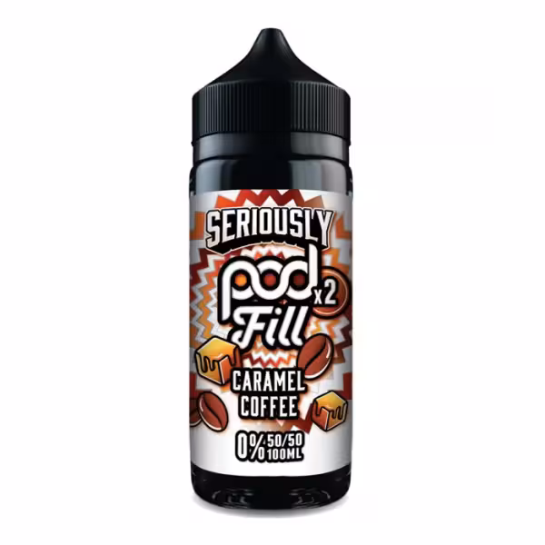 Doozy Vape Seriously Pod Fill 2 Caramel Coffee Shortfill 100ml [Caramel Coffee]