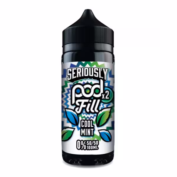 Doozy Vape Seriously Pod Fill 2 Cool Mint Shortfill E-Liquid 100ml [Cool Mint]