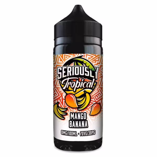 Doozy Vape Seriously Tropical Mango Banana Shortfill E-Liquid 100ml [Mango Banana]
