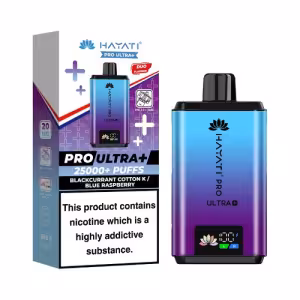 Hayati Pro Ultra+ Blackcurrant Cotton K / Blue Raspberry Pod Kit 25000 Puffs [Blackcurrant Cotton K