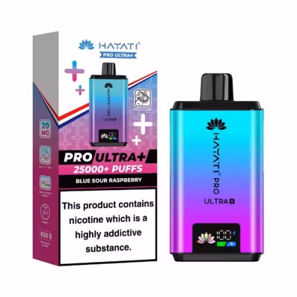 Hayati Pro Ultra+ 25000 Blue Sour Raspberry Pod Kit [Blue Sour Raspberry]