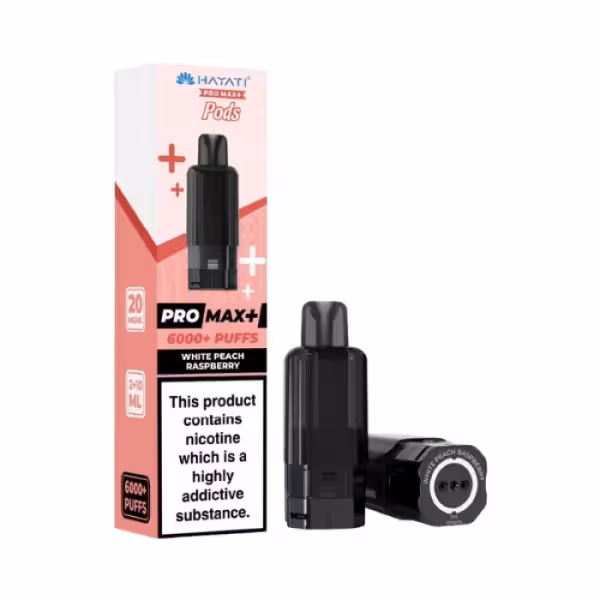 Hayati Pro Max+ White Peach Raspberry Replacement Pod