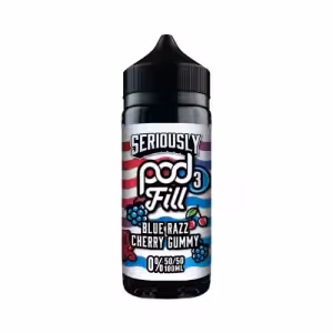 Doozy Vape Seriously Pod Fill 3 Blue Razz Cherry Gummy 100ml Shortfill [Blue Razz Cherry Gummy]