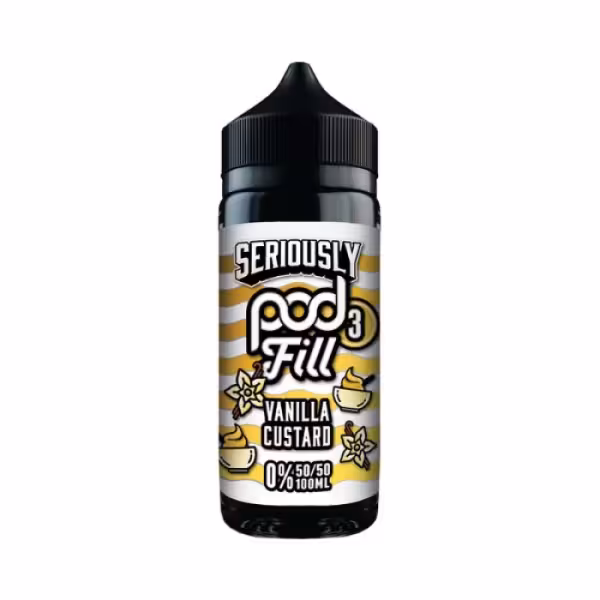 Doozy Vape Seriously Pod Fill 3 Vanilla Custard Shortfill E-Liquid 100ml [Vanilla Custard]