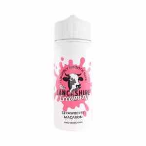 The Lancashire Creamery Strawberry Macaron Shortfill E-Liquid 100ml