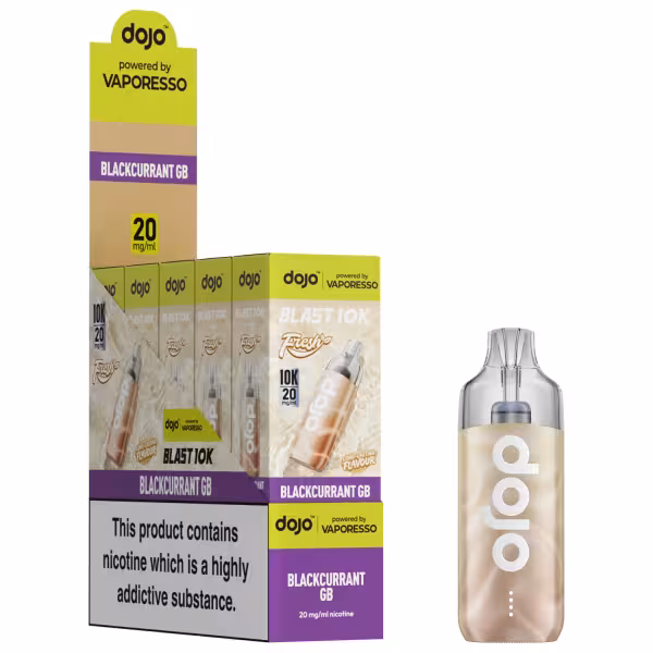 DOJO BLAST 10K Fresh Kit (Powered by Vaporesso) - DOJO BLAST 10K Fresh Kit (Powered by Vaporesso) [Blackcurrant GB 20mg]