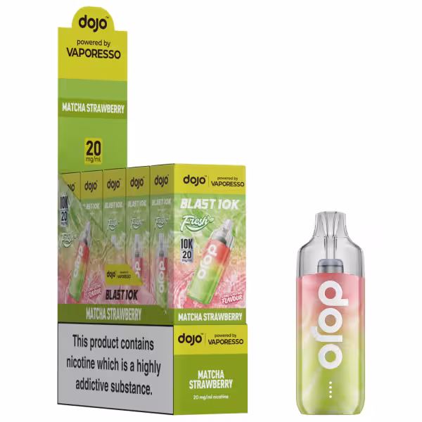 DOJO BLAST 10K Fresh Kit (Powered by Vaporesso) - DOJO BLAST 10K Fresh Kit (Powered by Vaporesso) [Matcha Strawberry 20mg]