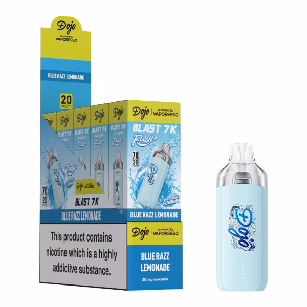 DOJO BLAST 7K Fresh Kit (Powered by Vaporesso) - DOJO BLAST 7K Fresh Kit (Powered by Vaporesso) [Blue Razz Lemonade 20mg]