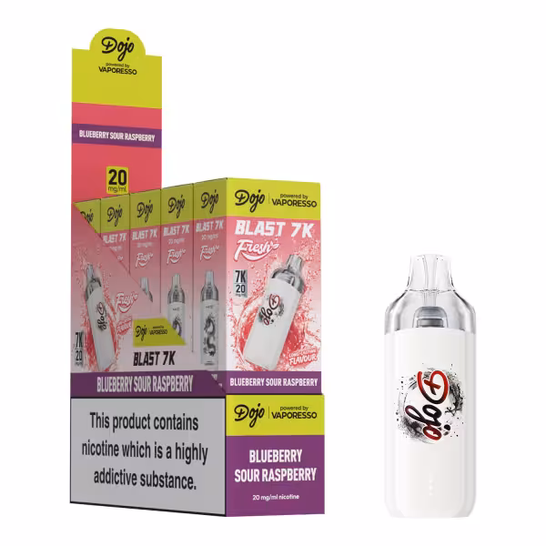 DOJO BLAST 7K Fresh Kit (Powered by Vaporesso) - DOJO BLAST 7K Fresh Kit (Powered by Vaporesso) [Blueberry Sour Raspberry 20mg]