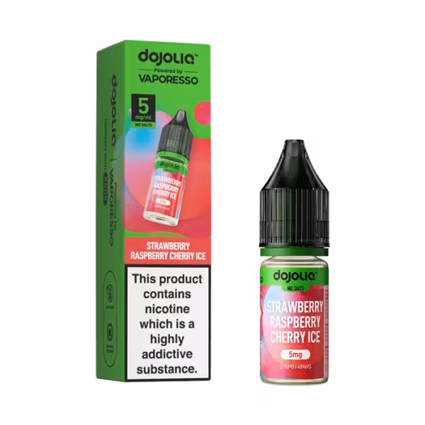 Vaporesso DOJOLIQ Nic Salt E-Liquid - Vaporesso DOJOLIQ Nic Salt Strawberry Raspberry Cherry Ice [5mg] [Strawberry Raspberry Cherry Ice